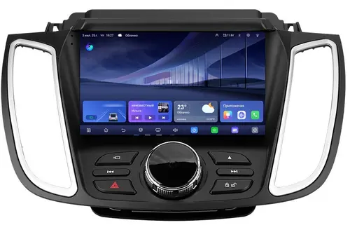 Магнитола для Ford Kuga 2 2017-2019 (SYNC 3) - Kuberg QLed, Android 14, TS105, Быстрейшая, CarPlay, SIM-слот