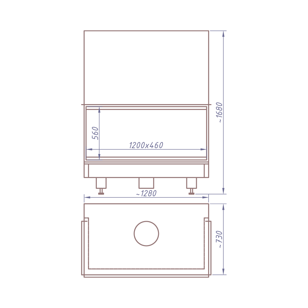 КАМИННАЯ ТОПКА 3VF 1200W (STAV)