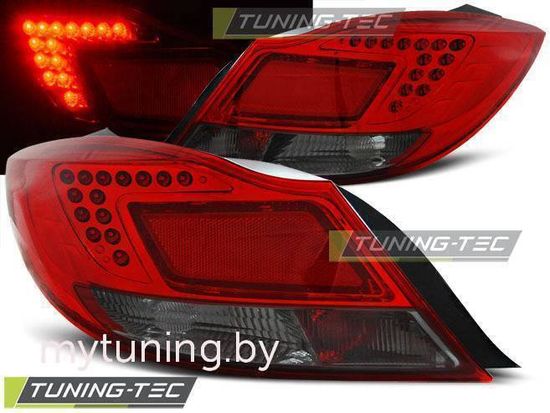 Задние фонари Opel Insignia red smoke led