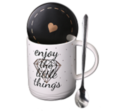 Кружка с крышкой JY3226A