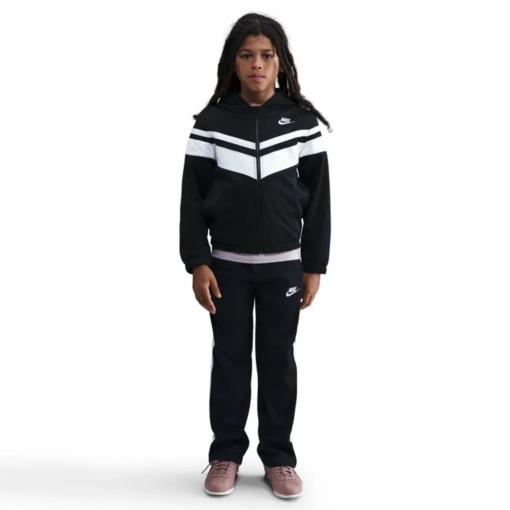 Boys' Спортивный костюм Nike Kids Sportswear Dri-Fit Hooded - black/white/white