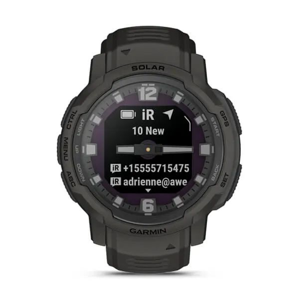 Умные часы Garmin Instinct Crossover Solar 45 мм графитовый