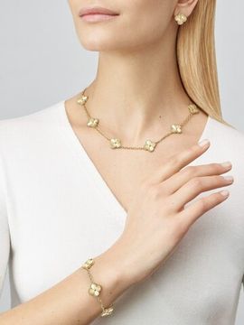 Колье Van Cleef & Arpels Vintage Vintage Alhambra , 10 motifs, в желтом золоте
