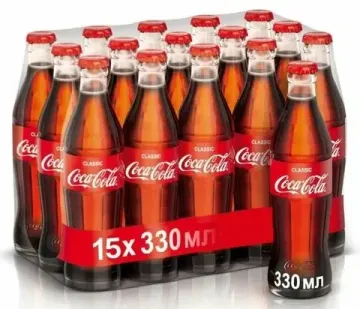 Газированный напиток Кока-Кола Классик в стекле, 330мл (Грузия)