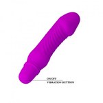 Мини вибратор "Stev" 13,5 x 2,9 см. фиолетовый