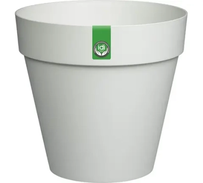 Горшок для цветов Idiland Tarragon D250 мм, 14 л со вставкой (светло-серый)