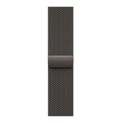 Apple Watch S11 46 mm Titanium Slate case | Slate Milanese Loop, S/M