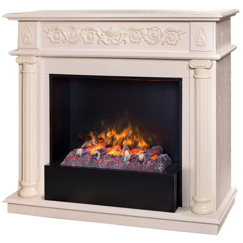 Каминокомплект Real Flame Attica WT с очагом 3D Cassette 630