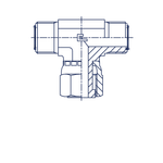 Соединение FNT D08-10 ORFS 11/16 (обжатая гайка)