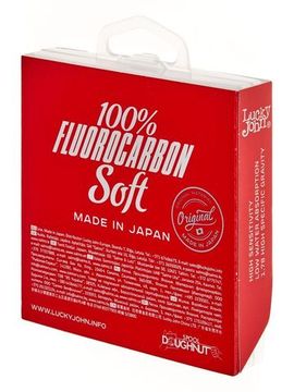Леска монофильная Lucky John FLUOROCARBON Soft 100 м, 0,25 мм