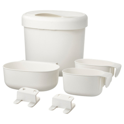 IKEA ÖNSKLIG  (ИКЕА ЁНСКЛИГ)  -  Корзины подвесные, 4 шт. - белый