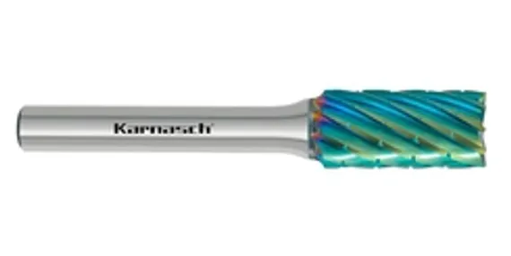 Борфреза твердосплавная Karnasch форма F, 6х18х6х50 мм, насечка HP-3 PRO, покрытие Green-Tec, арт. 11.6095-010