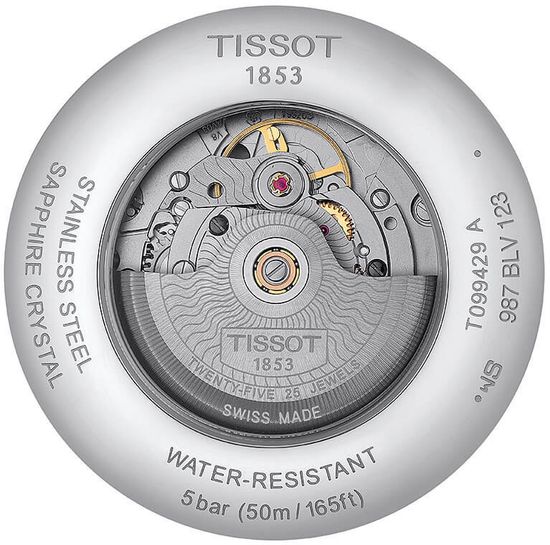 Мужские часы Tissot T099.429.11.038.00 Chemin des Tourelles Powermatic 80 GMT