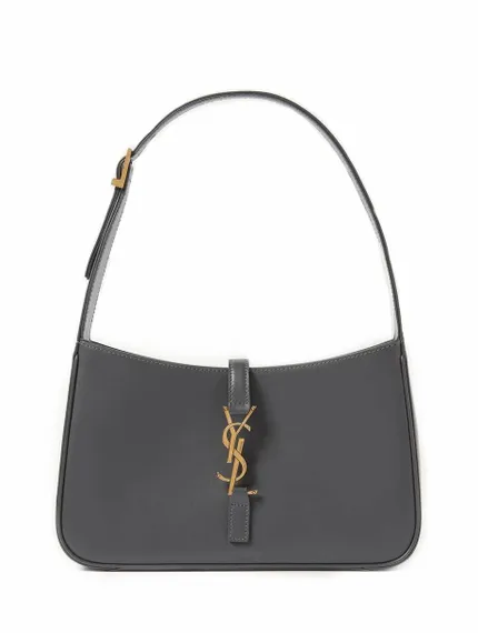 Сумка Saint Laurent Le 5 à 7 Hobo серый