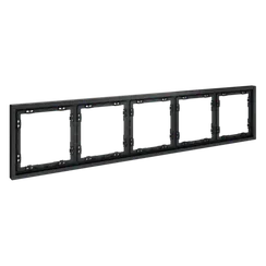 Рамка пластиковая на 5 постов Voltum S70 Графит VLS100507