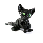Подвижный котёнок Сфинкс, игрушка антистресс, черный