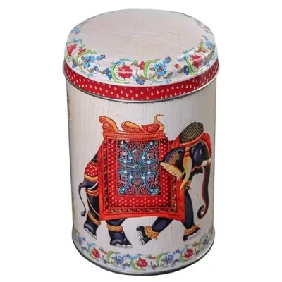 Банка жестяная Индийский слон-Ц-99h145v110-01121