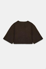 Короткая вязаная кофта - ZARA