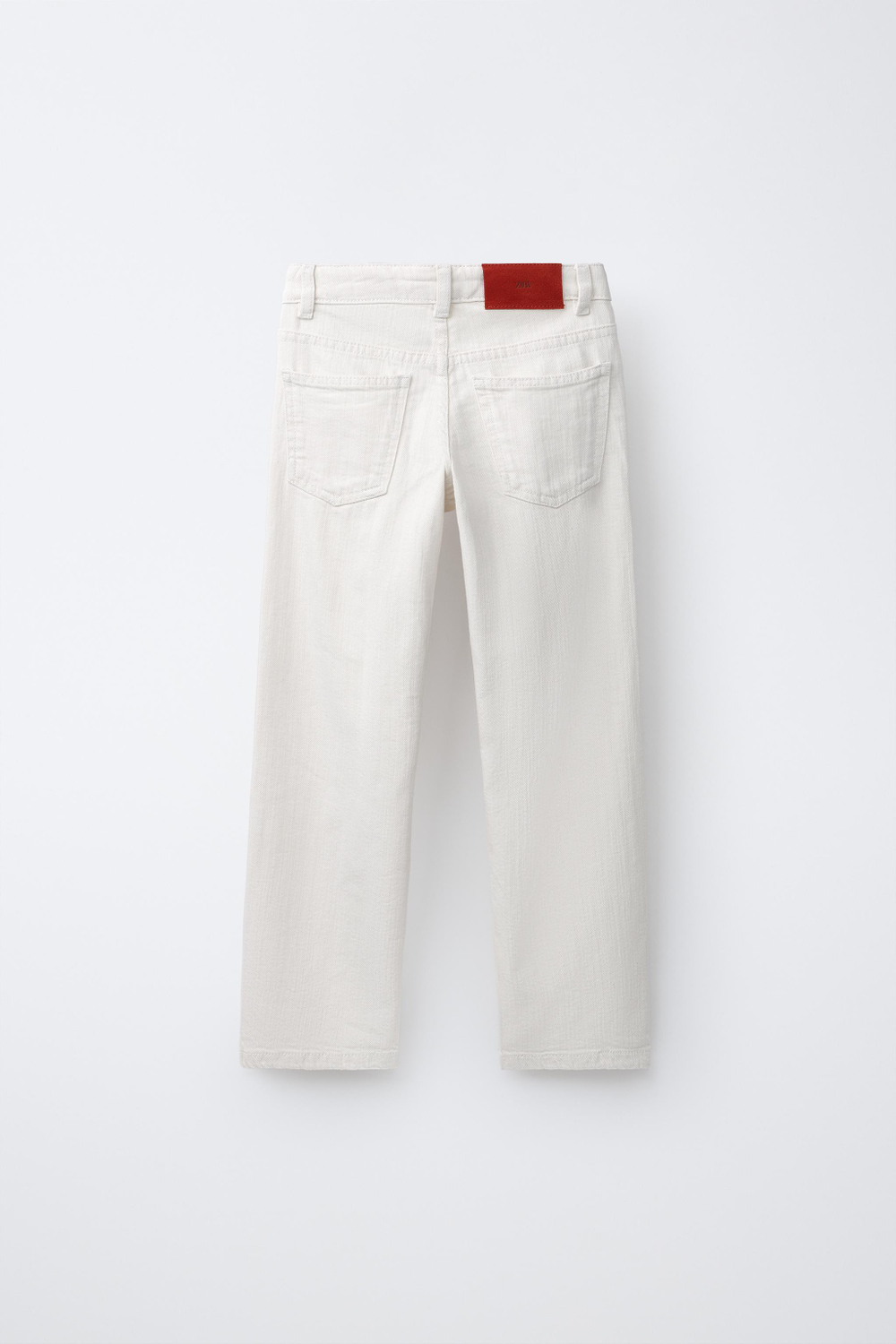 ZARA ДЖИНСЫ STRAIGHT, ЭКРЮ