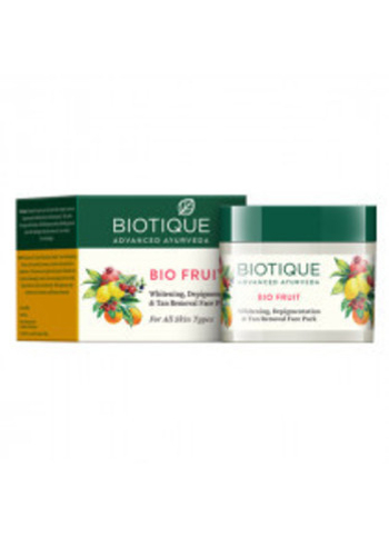 Маска для лица Biotique Bio Фруктовая удаление пигментный пятен, 75 гр