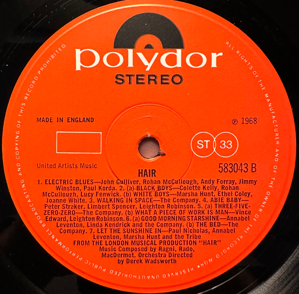 Hair (Англия 1968г.)