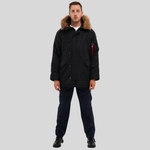 Парка Alpha Industries N-3B Logo Oxford Parka Black (Черная)
