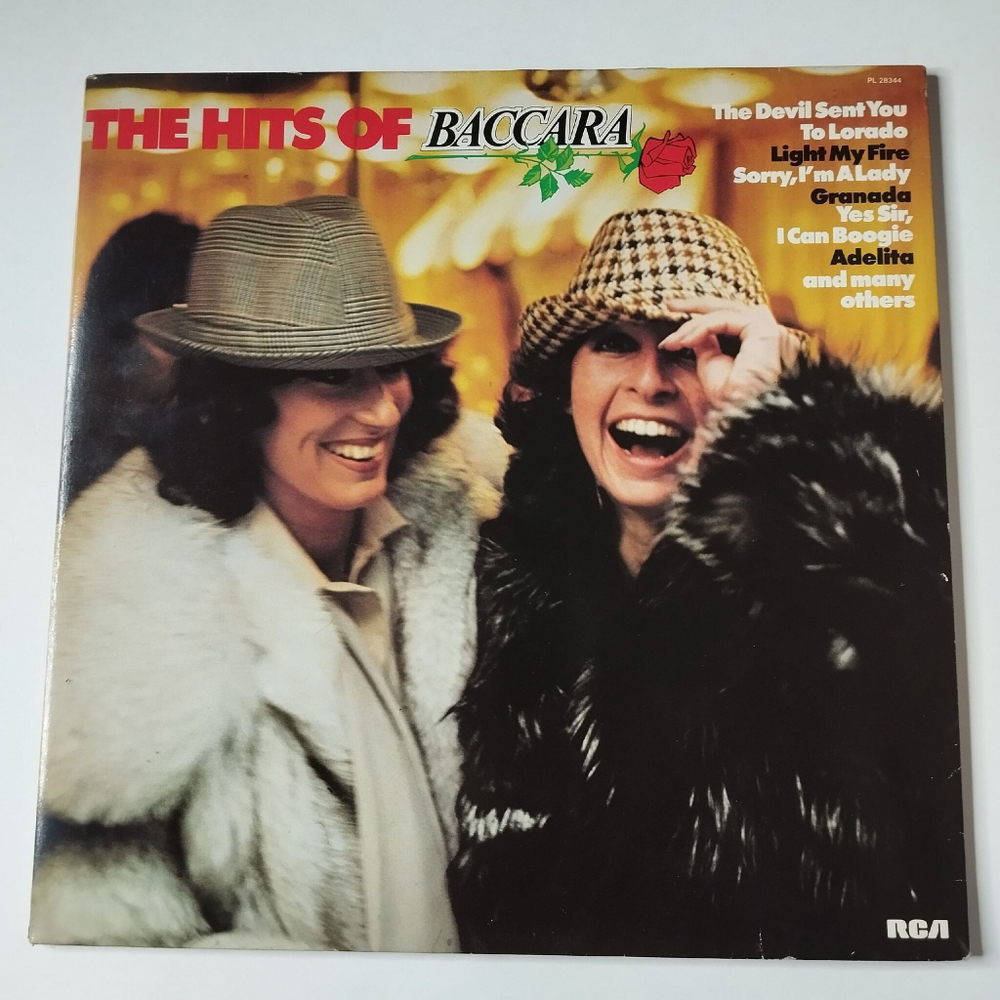 Винтажная виниловая пластинка LP The Hits Of Baccara (France 1978)