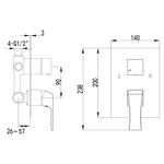 Смеситель для душа Lemark Unit LM4527C Хром
