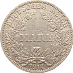 1 марка 1914 (A) Германия XF