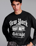 Мужской свитшот с круглым вырезом и принтом, арт. 3735/190 - BERSHKA