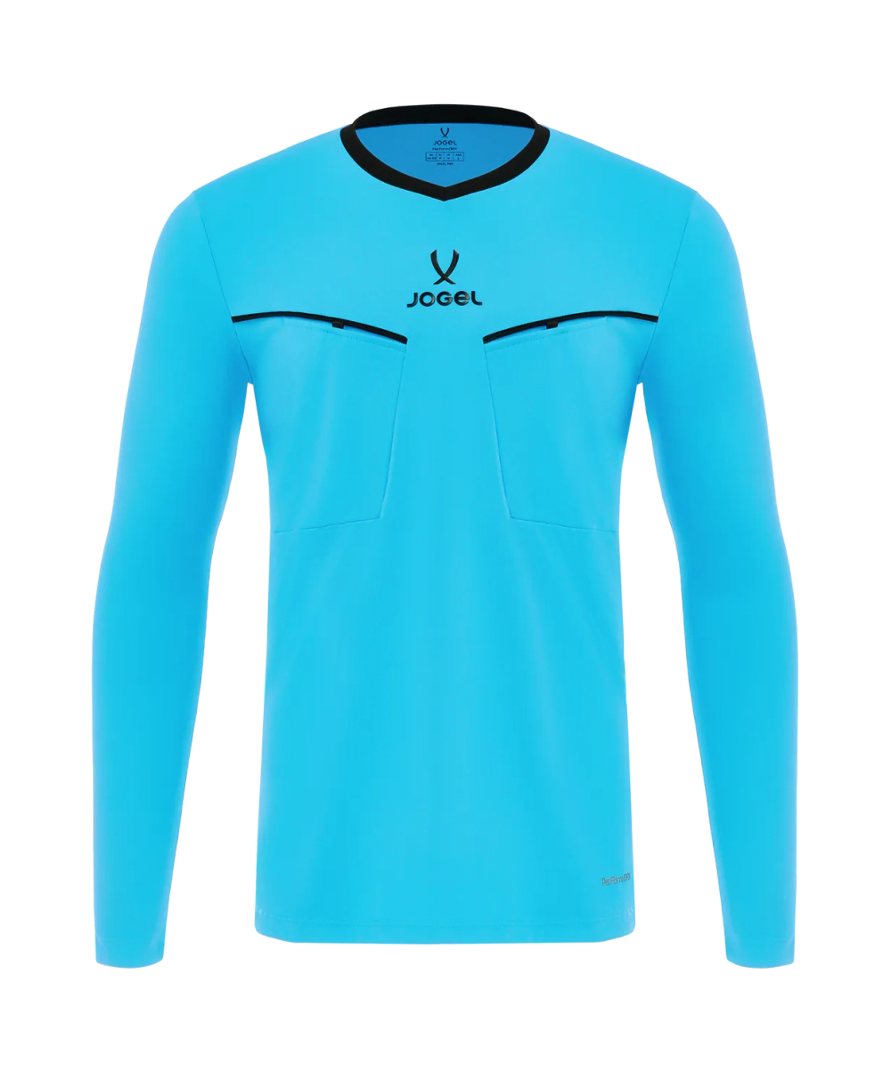 Лонгслив судейский JOGEL DIVISION PerFormDRY Referee LS Tee 2.0, голубой