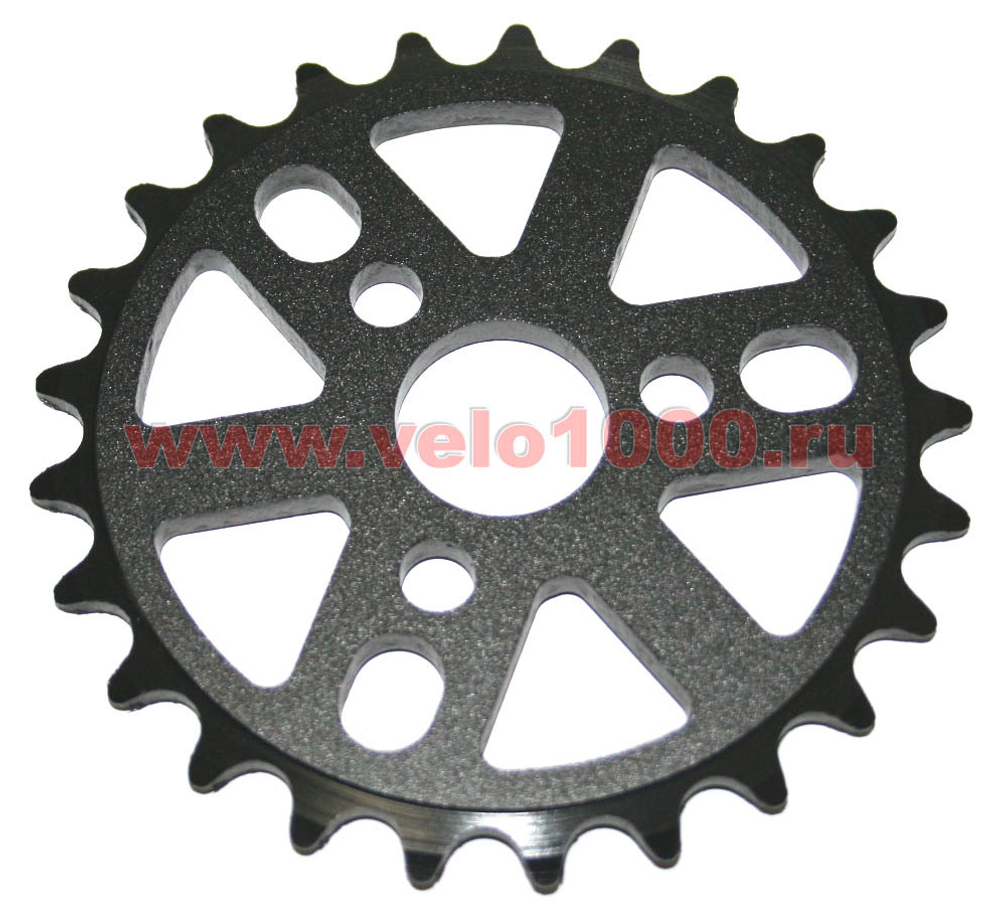 Звезда 1/8"х28Т, алюминиевая, 6-лучевая. Чёрная. SS-120 28T BK