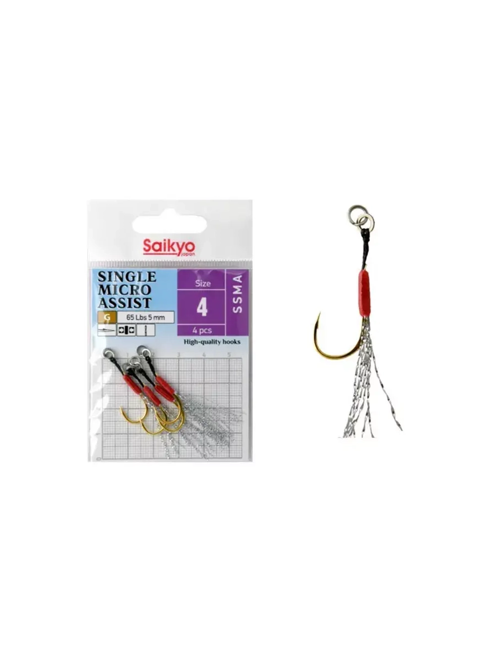 Крючки для рыбалки Saikyo SINGLE MICRO ASSIST SSMA