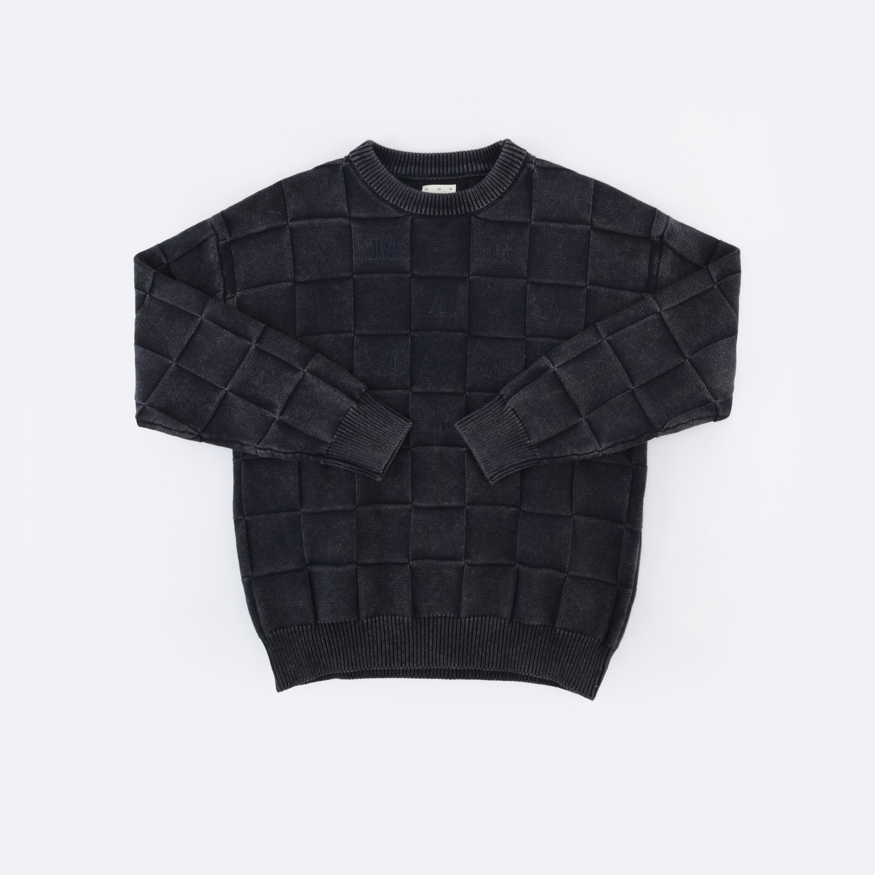 Свитер Magamaev Squared script sweater (black) артикул: - купить в магазине Дайс