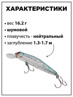 Воблер CrackJack 98 SP MR 16.2 г 1.3-1.7 м для щуки и судака #02