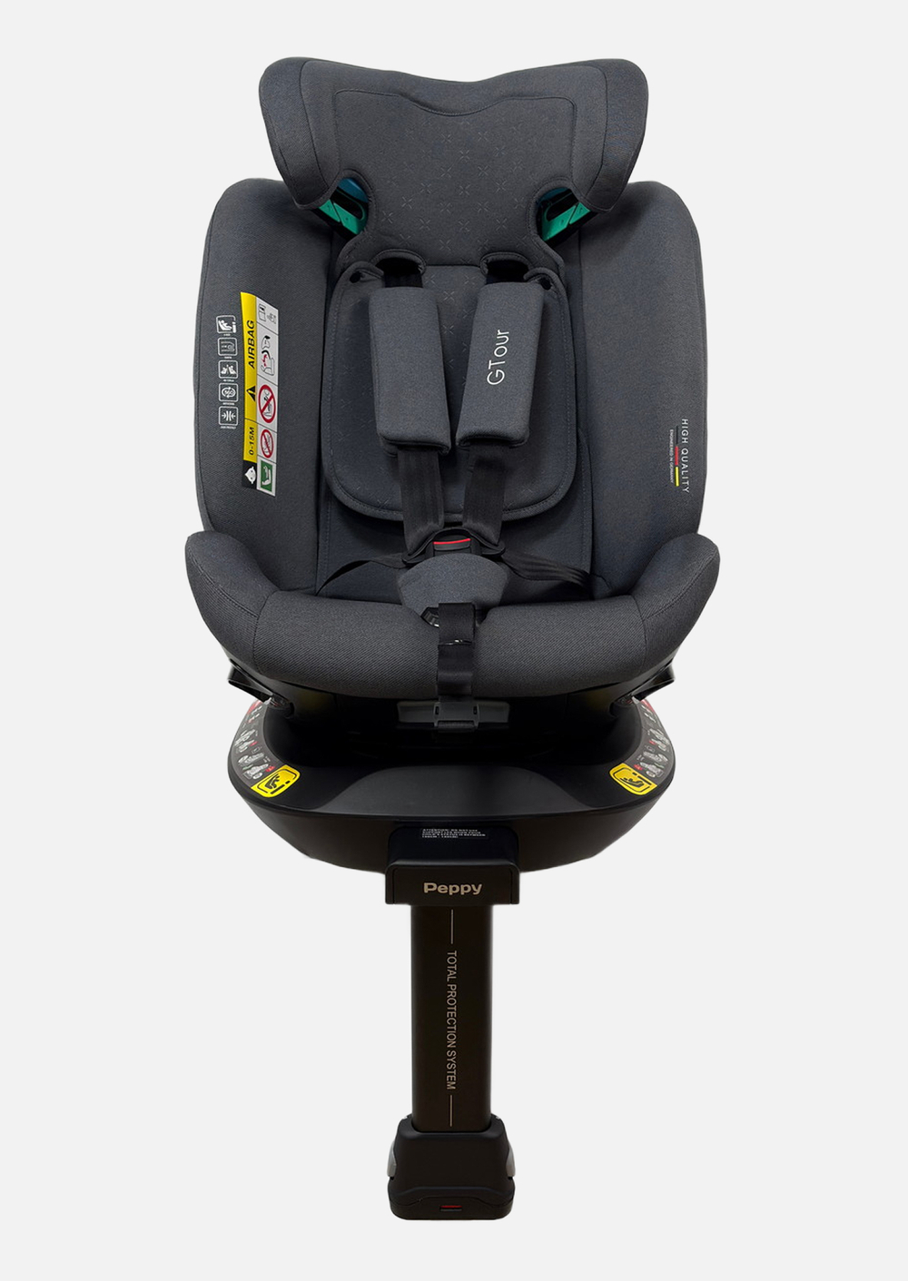 Peppy Автокресло Gtour 0-36 I-Size 40-150 см графит