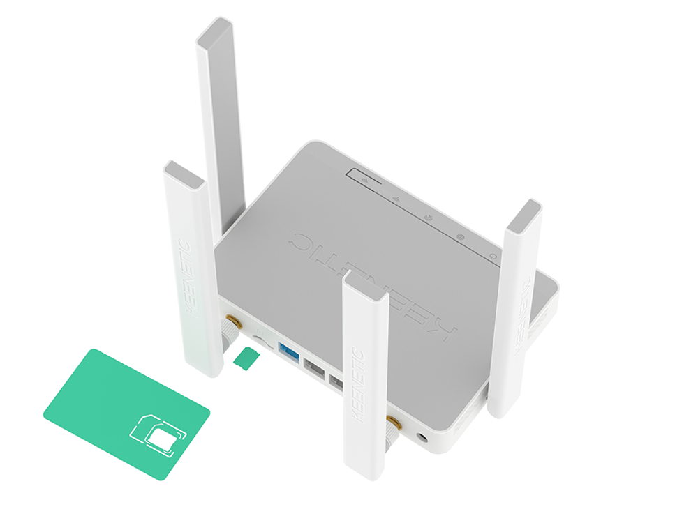Комплект Runn-1, 4G/Lte - 700/2700 (Keenetic Runner 4G + MIMO антенна + кабельная сборка)