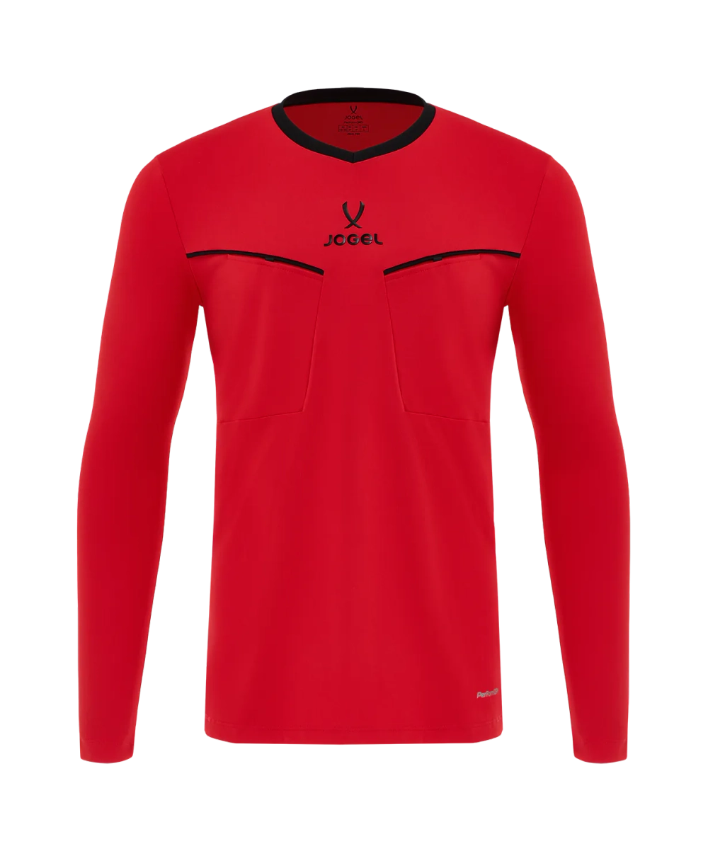 Лонгслив судейский JOGEL DIVISION PerFormDRY Referee LS Tee 2.0, красный