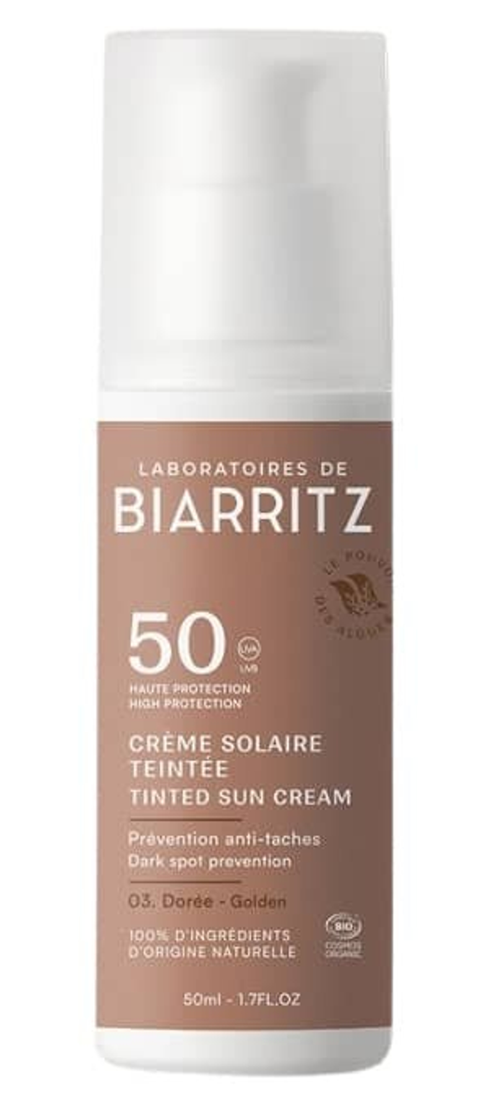 Gold Солнцезащитный крем SPF 50 Laboratoires de Biarritz, 50 мл