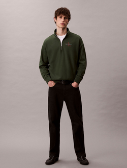 Свитшот на молнии Calvin Klein Monologo Premium Terry Quarter Zip Sycamore