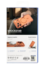 Накладка для i-Phone 17 Pro Max Keephone Shockstar MagSnap оранжево-прозрачный