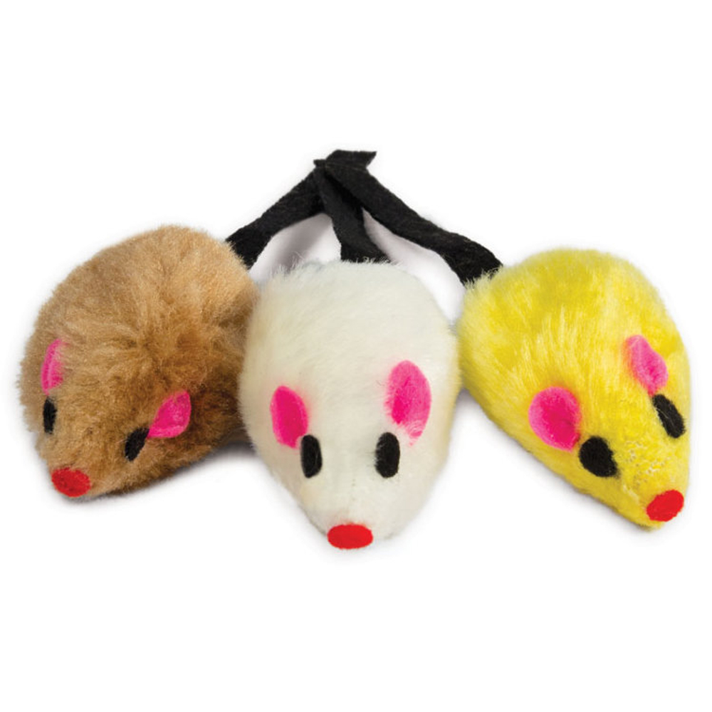 TRIOL Игрушка для кошек (3 мышки), 52 мм