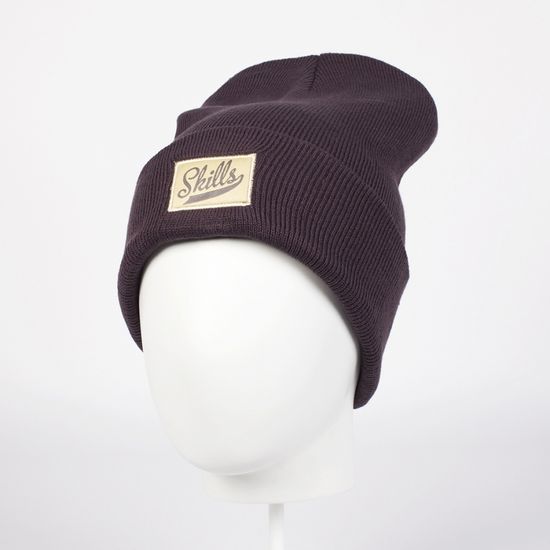 Шапка SKILLS Script patch Beanie PURPLE