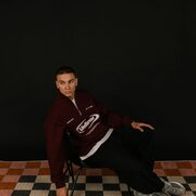 Cвитшот UNIFORM Half-zip Heavy Athletic, бордовый