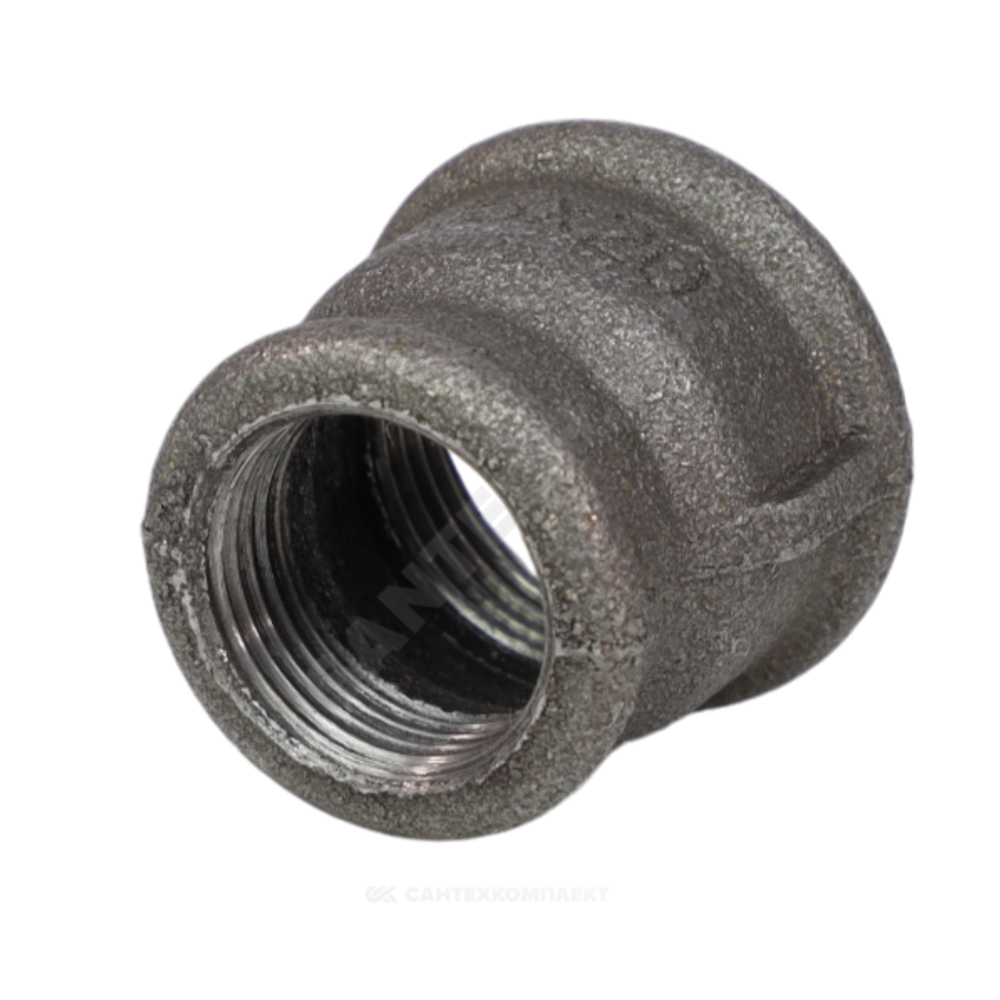 Муфта переходная чугун Ду 25х15 (1"х1/2") ВР Fittex