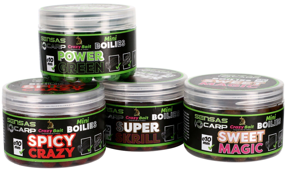 Мини бойлы Sensas Crazy Bait MAGIC FRUITY 10мм 0.08кг