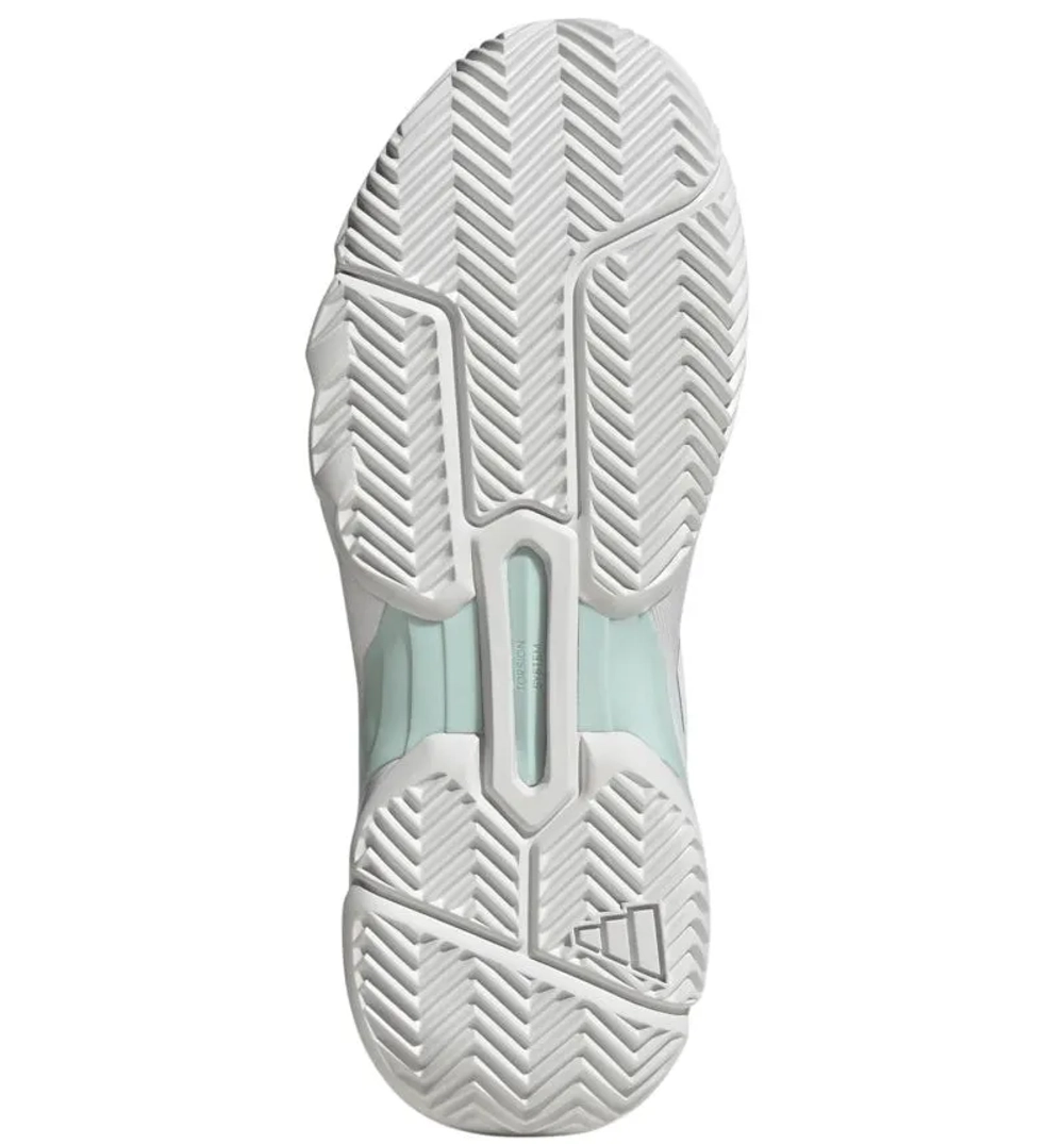 Женские Кроссовки теннисные Adidas CourtJam Control 3 W - halo mint/cloud white/silver metallic