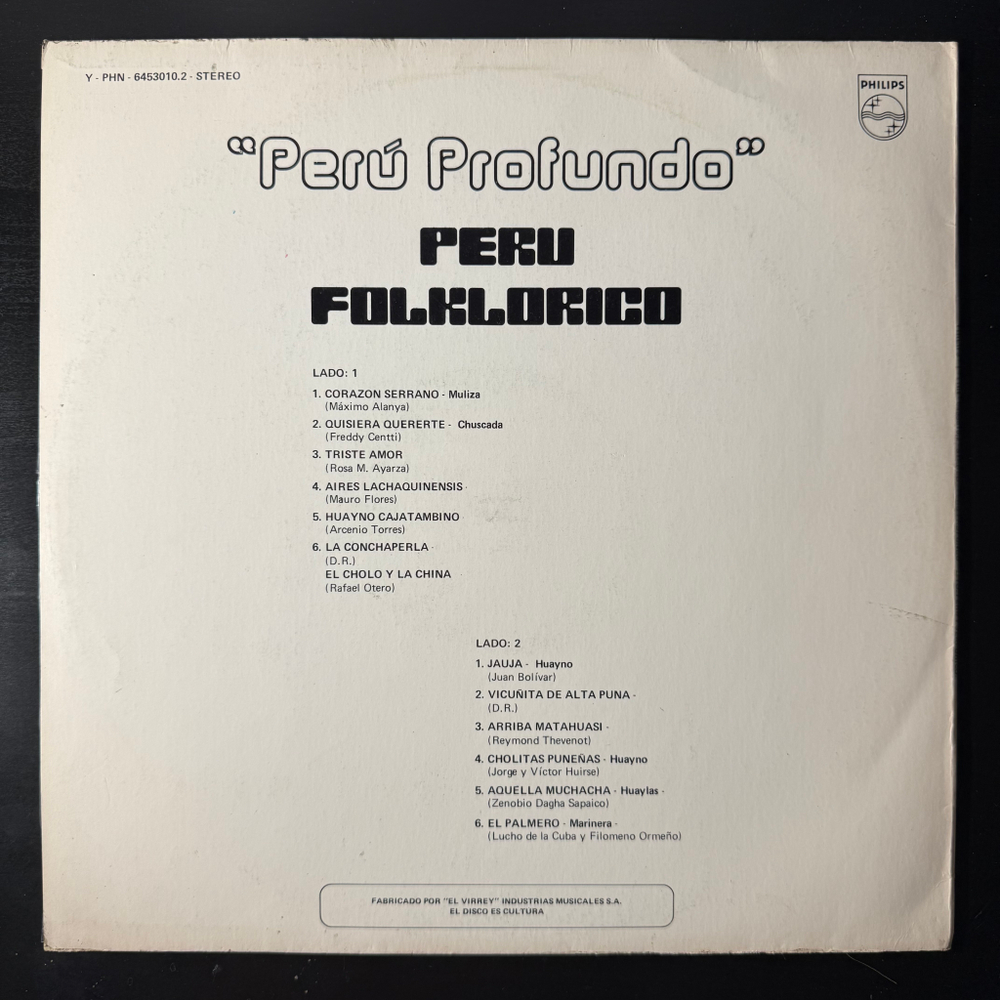 Conjunto Peru Folklorico – Peru Folklorico (Перу)