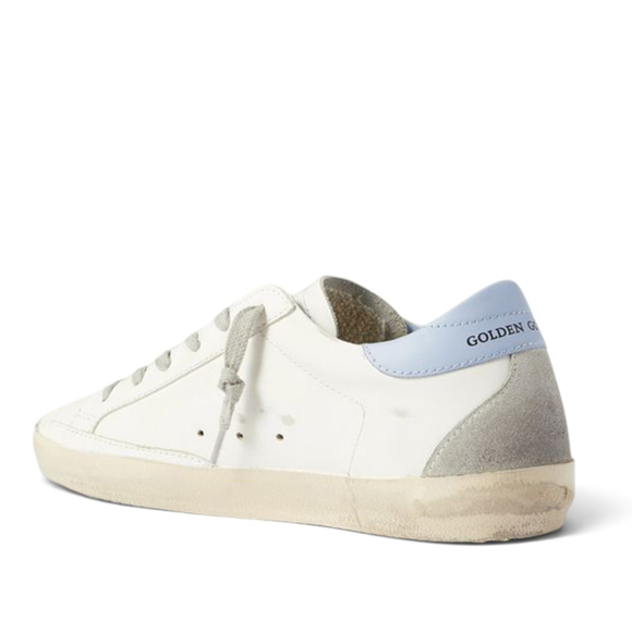Women’s Super Star with suede star and blue heel tab