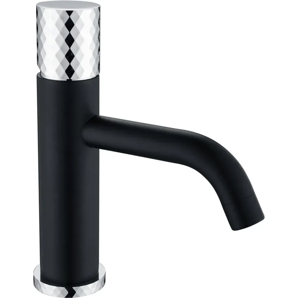 Смеситель для раковины Boheme Stick 121-BCR black diamond chrome